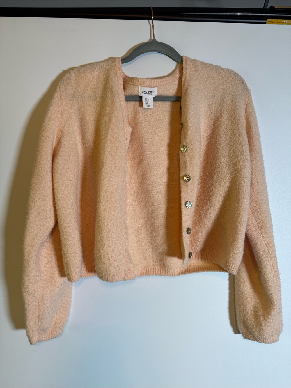 Song of Style by Aimee Song Pale Pink VNeck Knit Cardigan Sweater women’s Large